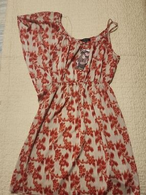 Soprano Red Floral One-Shoulder Summer Dress